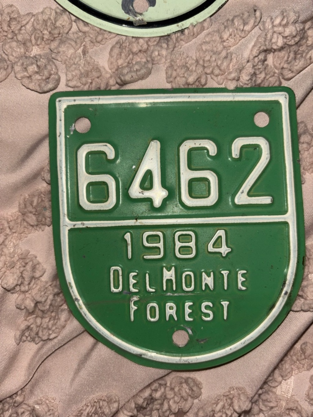 1984-1988 Del Monte Forest - Pebble Beach Auto Car License Plate Gate Badges (5) - Picture 7 of 7